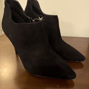 Michael Kors black suede ankle boot. 3.75 inch heel. Size 7. Like new.
